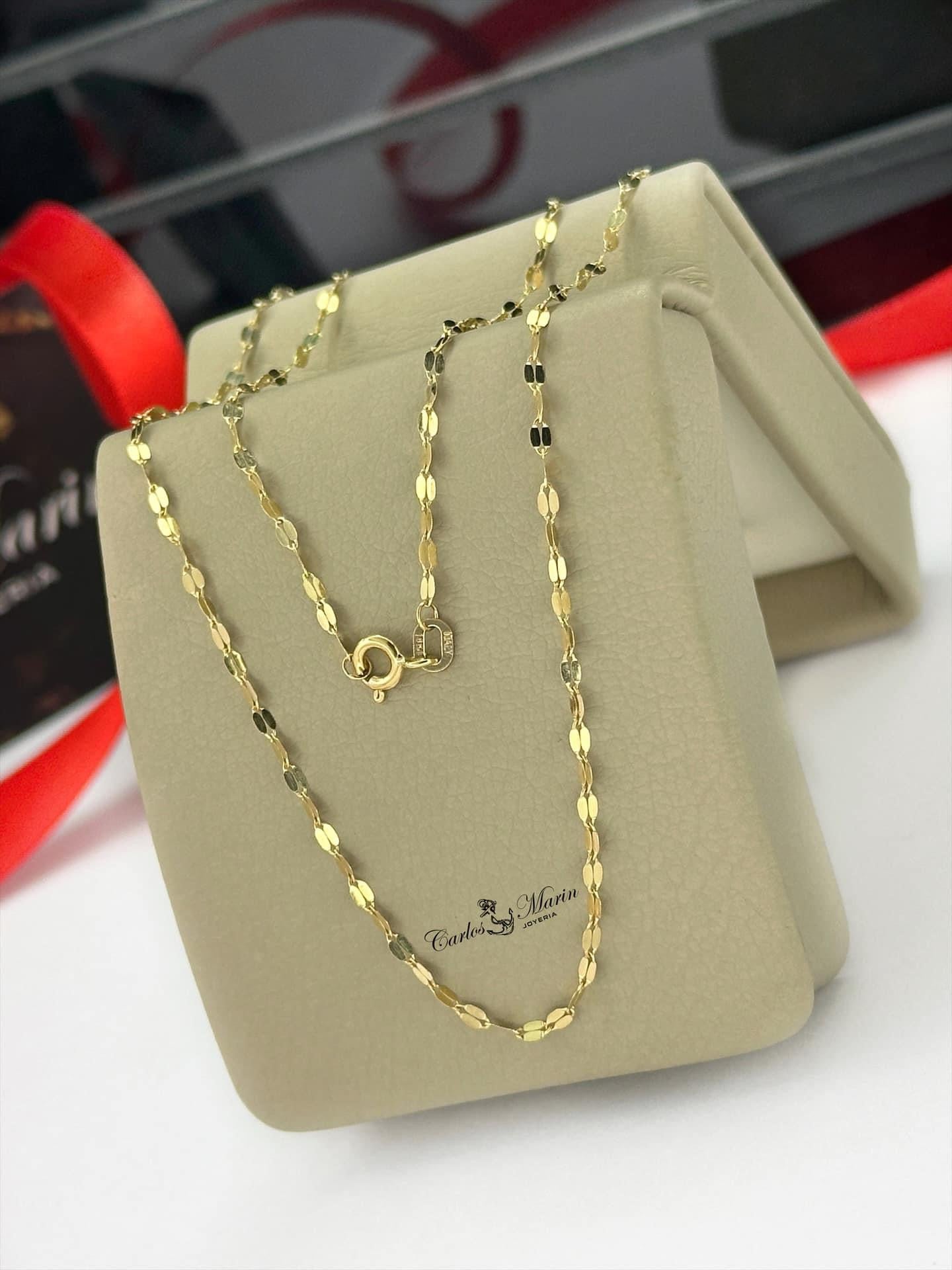 Cadena Espejo oro 18k