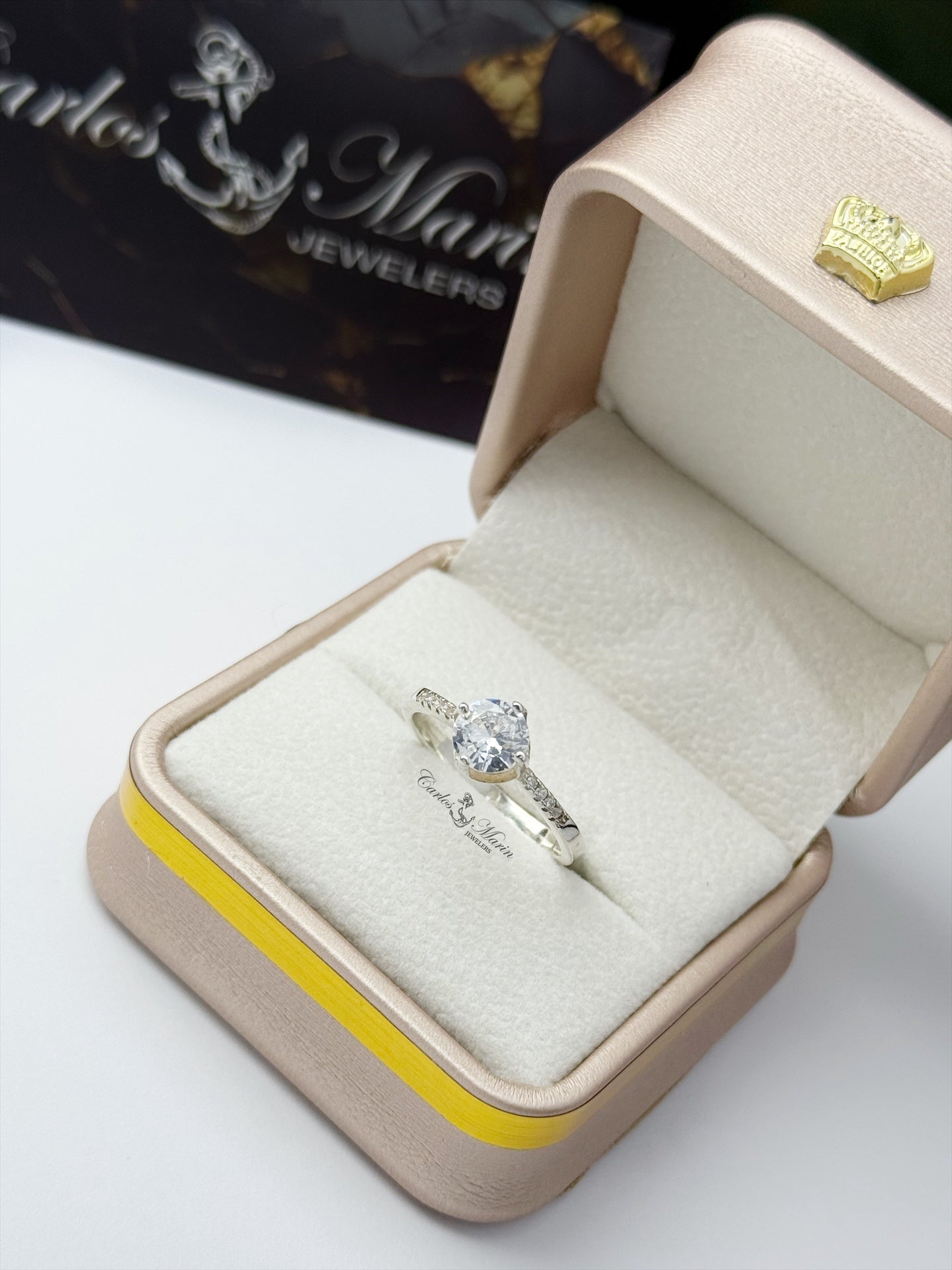 Anillo de plata 925 con circonia