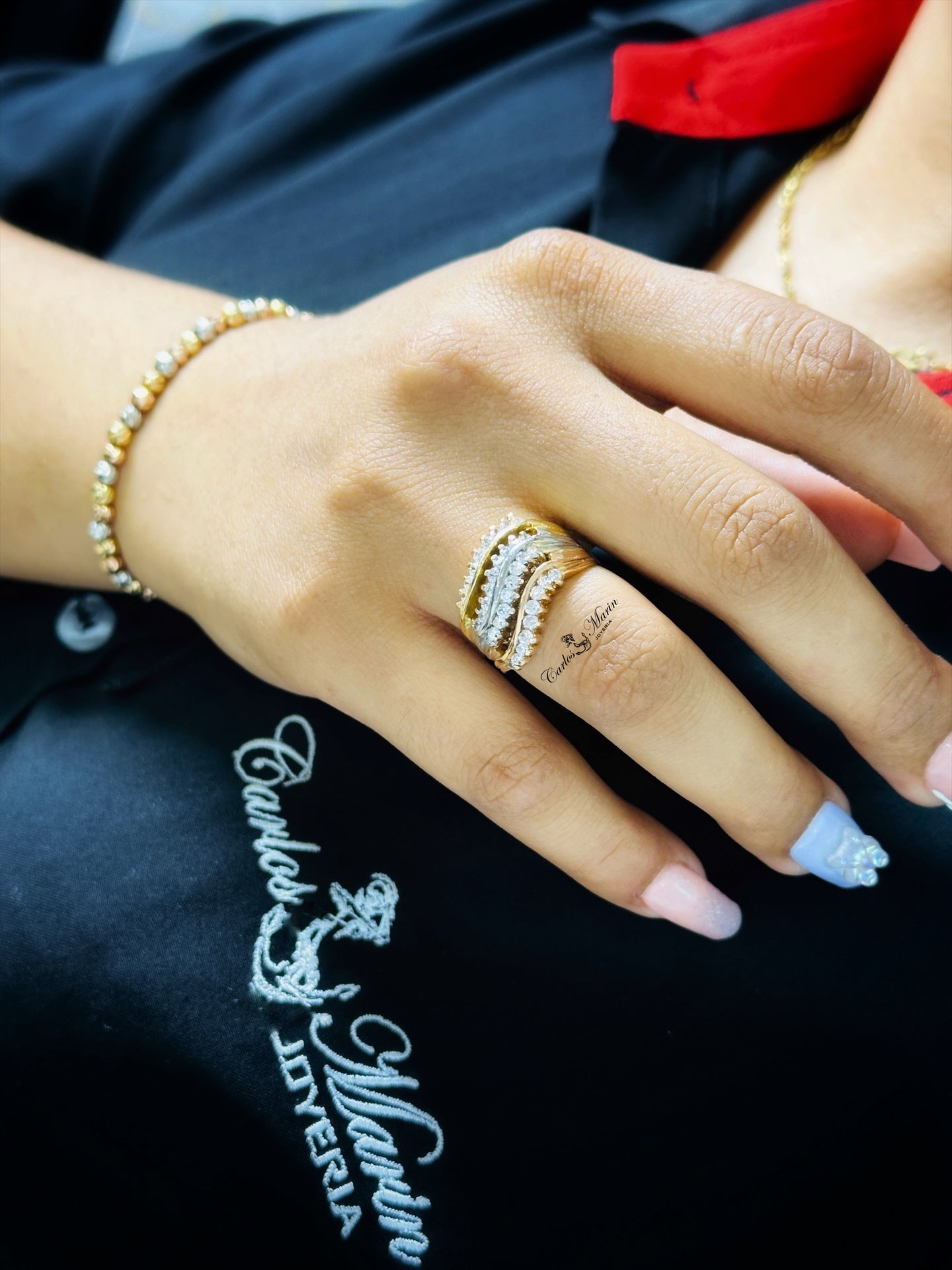 Anillo 3 oros diseño Especial 18k