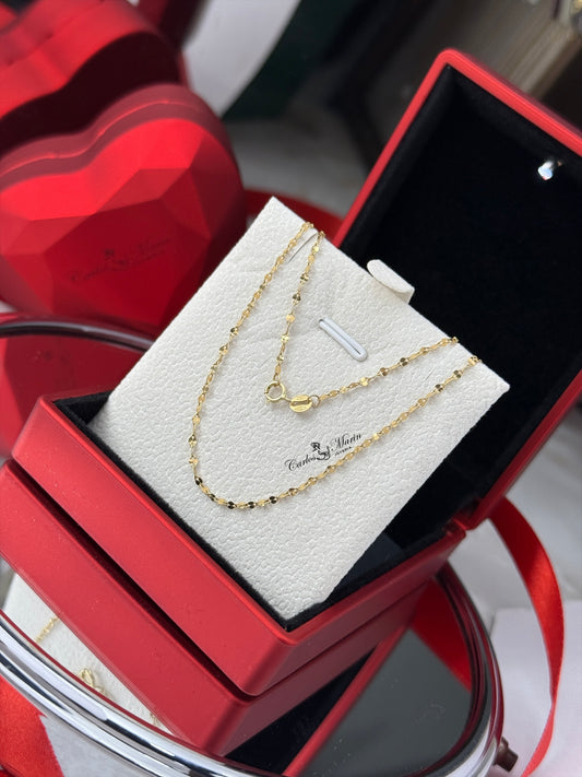 Cadena oro 18k Espejo 45cm