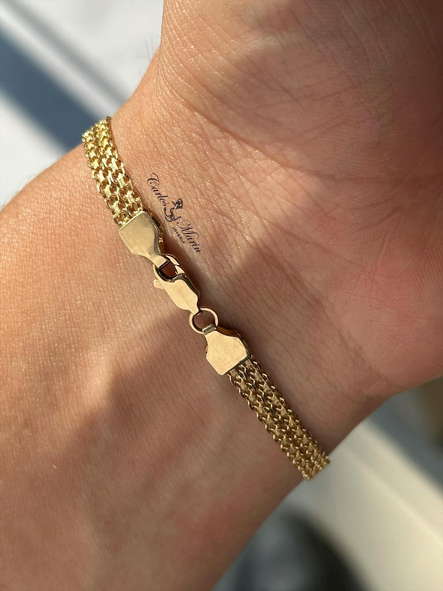 Pulsera Bismark oro 18k