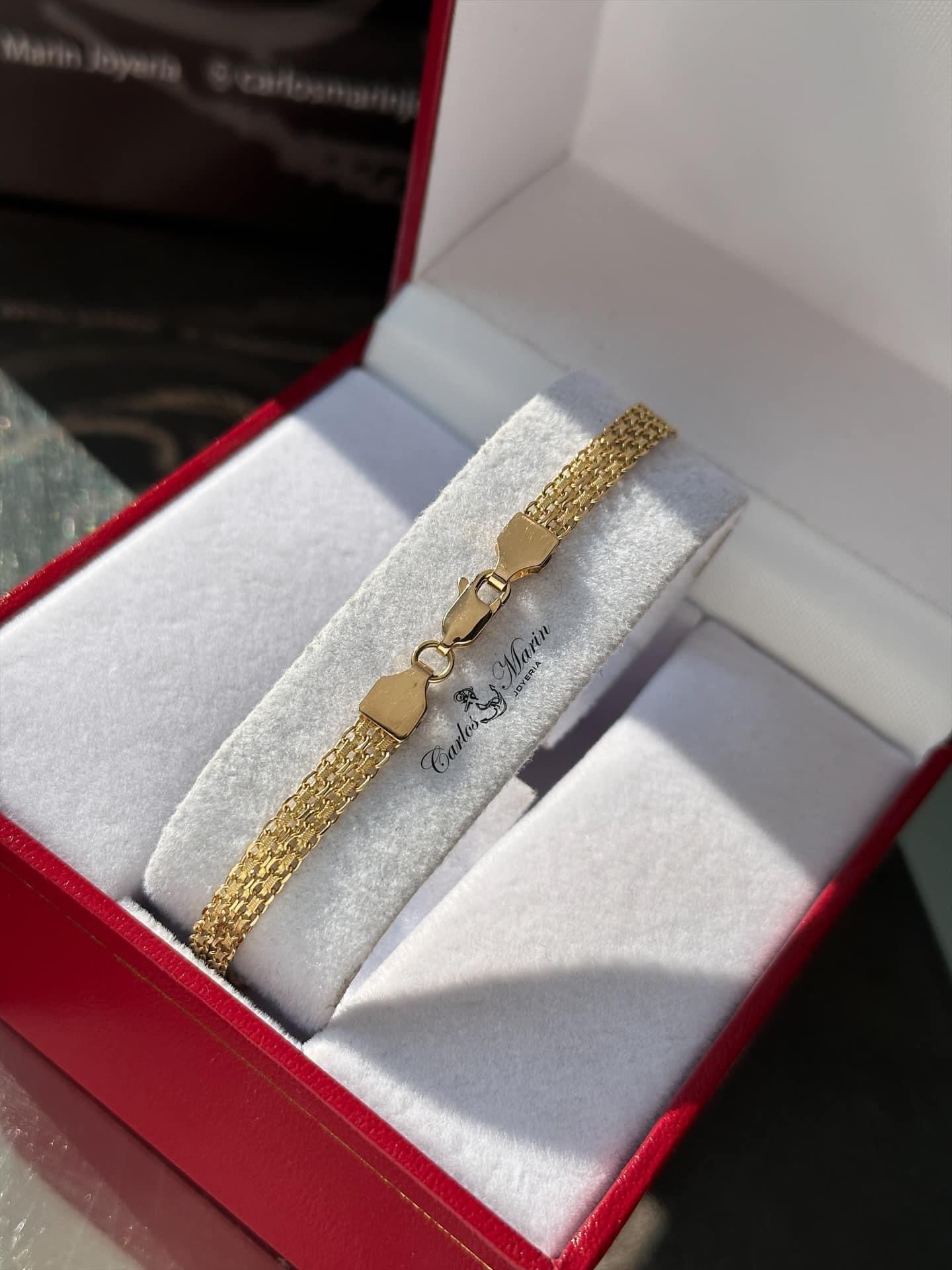 Pulsera Bismark oro 18k
