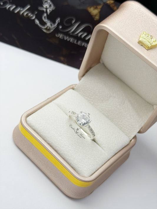 Anillo de plata 925 con circonia